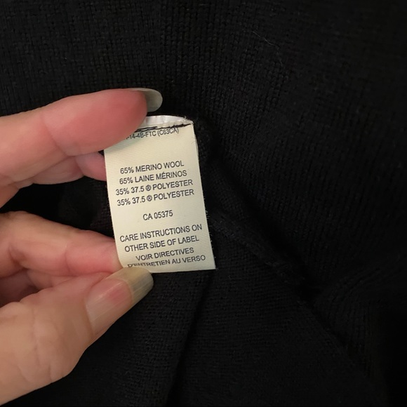 Merino wool blend Joseph Abboud zip up sweater - Picture 5 of 5